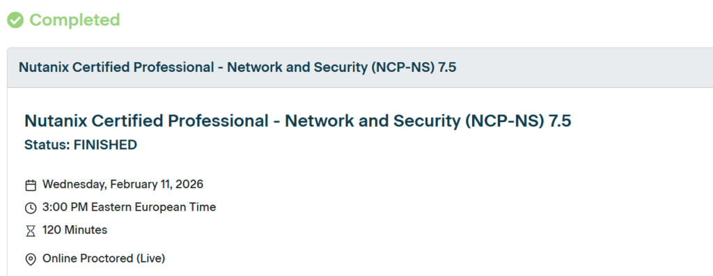 NCP-NS 7.5 