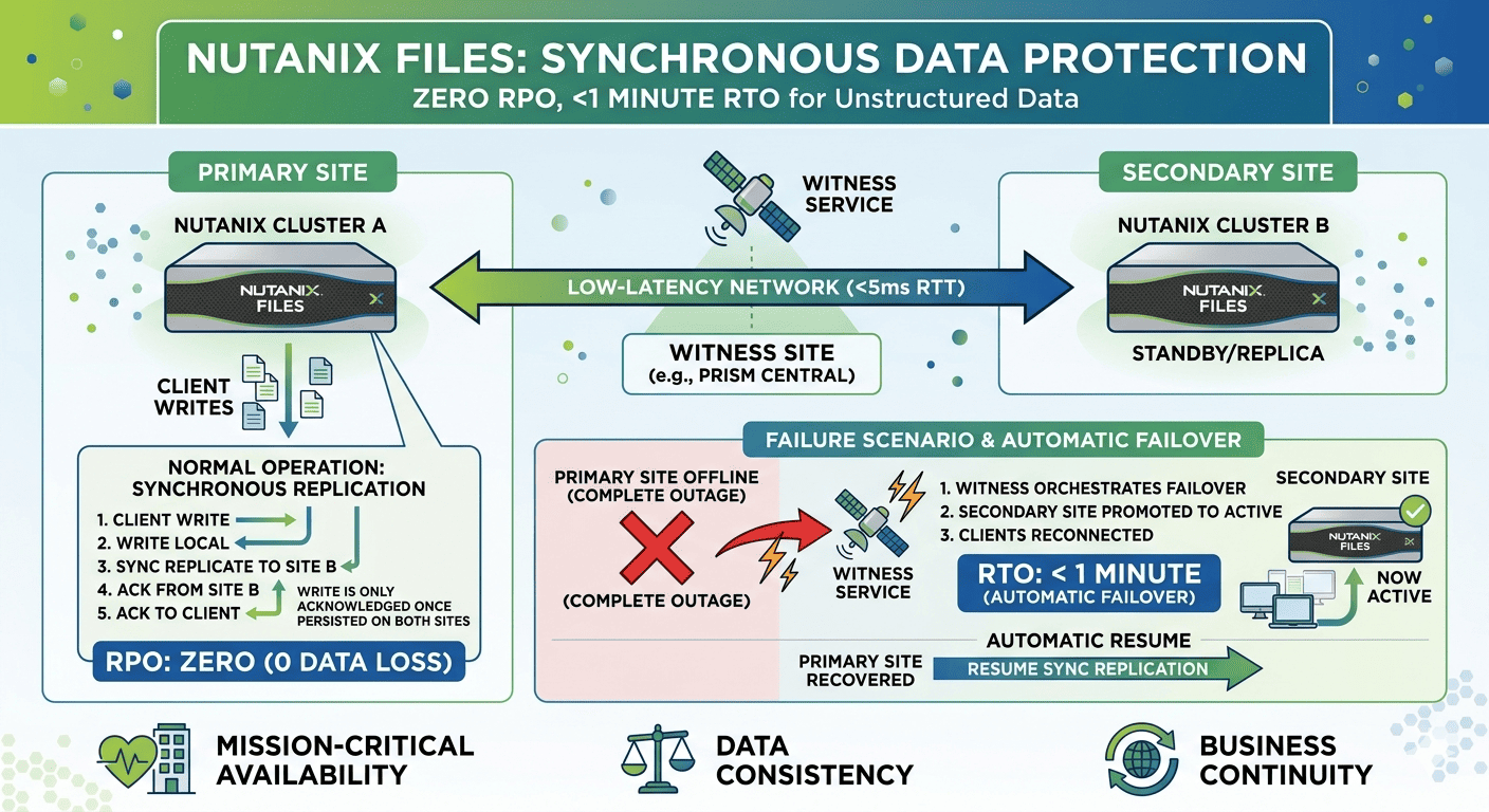 Nutanix Files Synchronous Data Protection