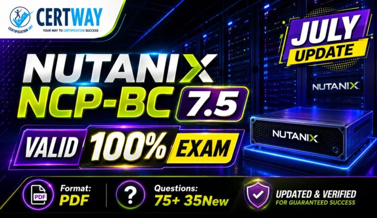 Nutanix Certified Professional – Business Continuity 7.5 Exam DUMP
