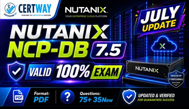 Nutanix Certified Professional – Database Automation NCP-DB 7.5 EXAM
