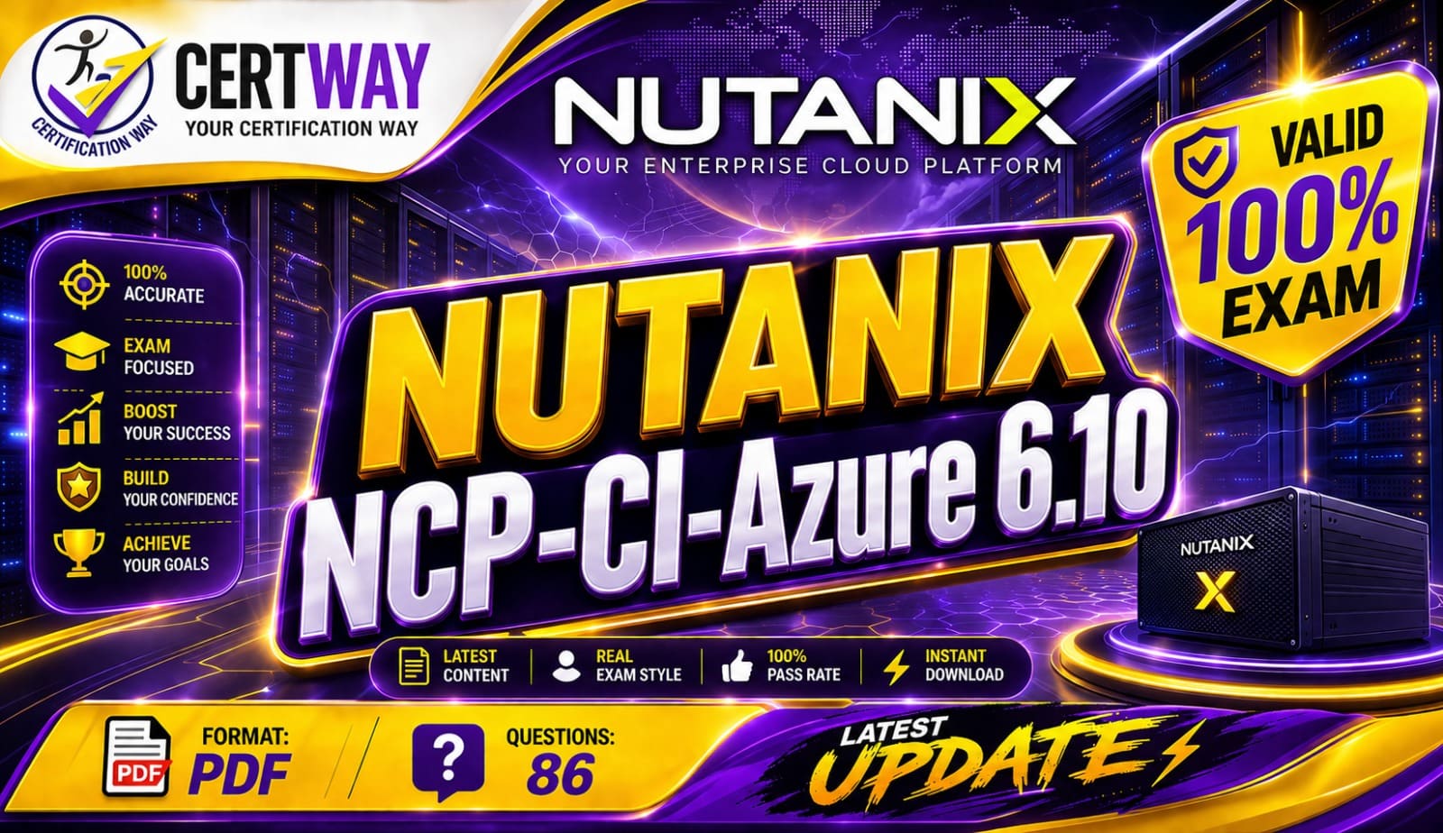 Nutanix Certified Professional – Cloud Integration – Azure NCP-CI-Azure 6.10